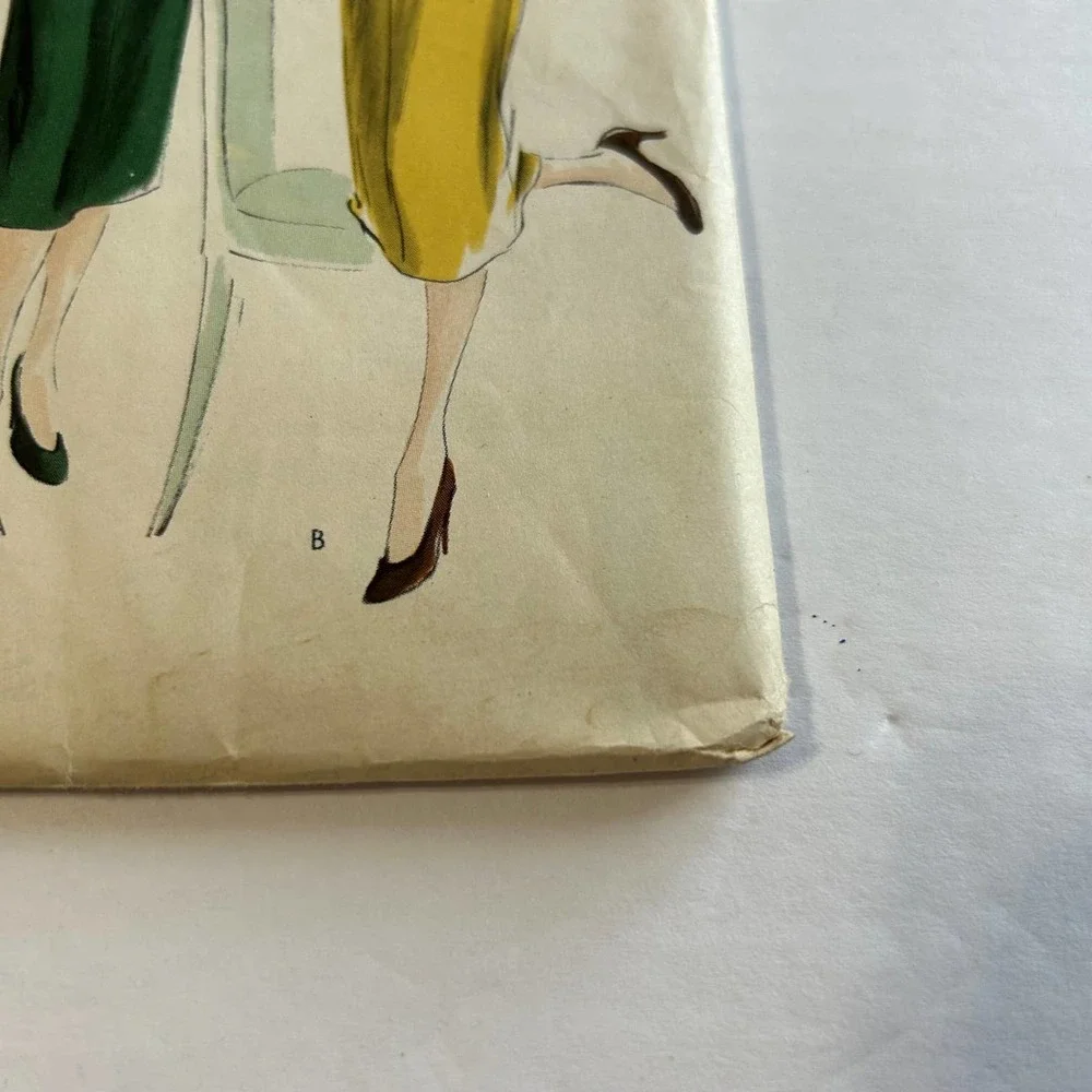 Vogue Vintage 1950's Unprinted Pattern  #7190 Dress Size‎ 14 Bust 32 Hips 35